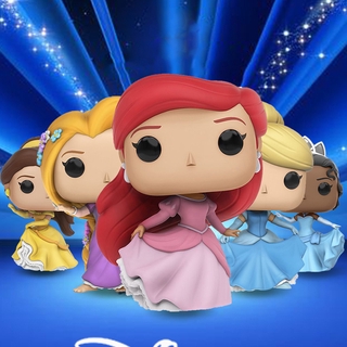 ฟิกเกอร์ Funko Beauty And The Beast Bell Mermaid Rapunzel Tiana Cinderella ของขวัญ สําหรับตกแต่งบ้าน