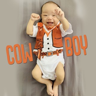 Bodysuit ลาย Cowboy ผ้านิ่ม cotton