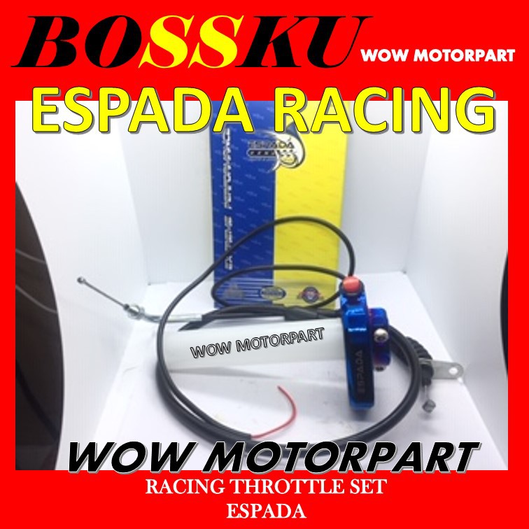 ESPADA RACING THROTTLE SET ESPADA FAST THROTTLE GRIP SET ESPADA UNIVERSAL RACING THROTTLE GRIP ESPAD