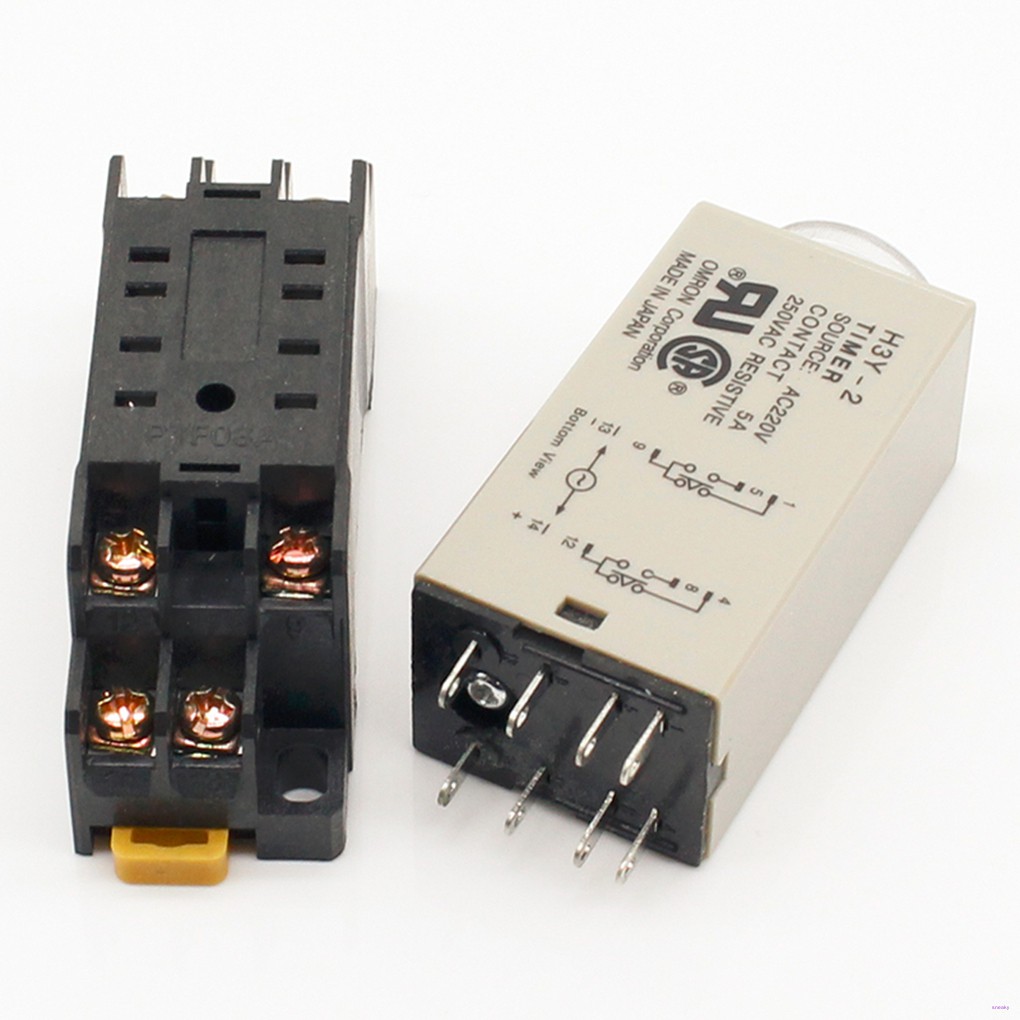 220 V Timer 30s / 30min รีเลย์ความจุขนาดใหญ่ 8 Pin 5a