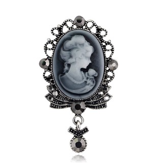 เข็มกลัด Victorian Cameo Gray