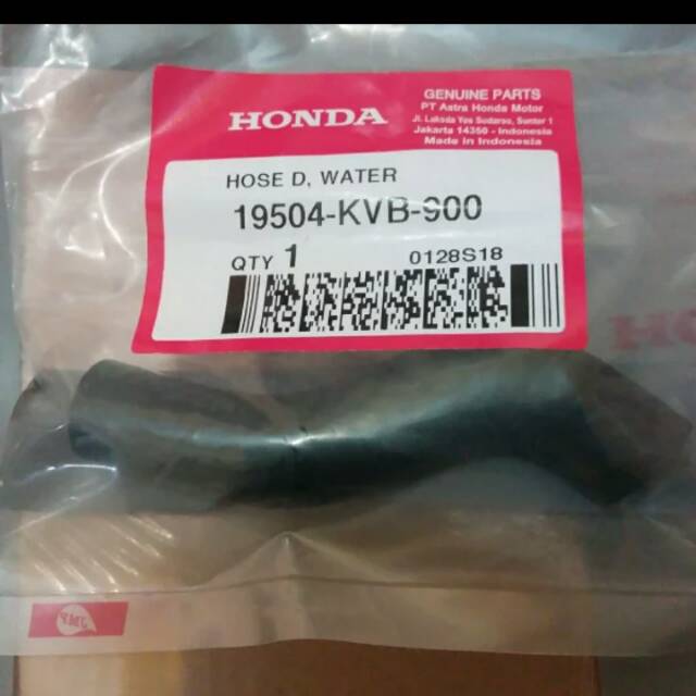 HOSE D 19504 KVB 900 RADIATOR HOSE D HONDA VARIO 110 ORIGINAL 19504KVB900