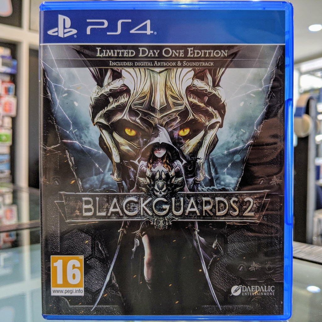 (ภาษาอังกฤษ) มือ2 BlackGuards 2 Limited Day One Edition แผ่นกม PS4 แผ่นPS4 มือสอง (Blackguard 2 Black Guards)