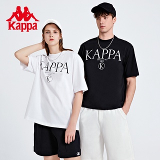 Kappa ใหม่ เสื้อยืดลําลอง แขนสั้น คอกลม เหมาะกับการเล่นกีฬา แฟชั่นฤดูร้อน สําหรับผู้ชาย และผู้หญิง KAB0ST12