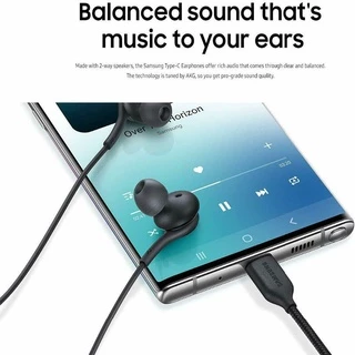 SAMSUNG Original Type-CหูฟังEO-IG955ชุดหูฟังIn-ear Type-Cพร้อมไมโครโฟนสําหรับSamsung galaxy NOTE 10 /20 S20 S21 S10 PLUS AKGชุดหูฟัง