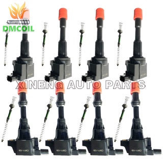 8 Pcs Front And Rear Row Ignition Coil With Resistance For Honda Civic Hybrid Jazz 1.3L (02-08) CM11-109 30521-PWA-003 C