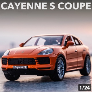 โมเดลรถยนต์ Porsche Cayenne S สเกล 1:24 แบบเปิดได้ มีเสียง มีไฟ