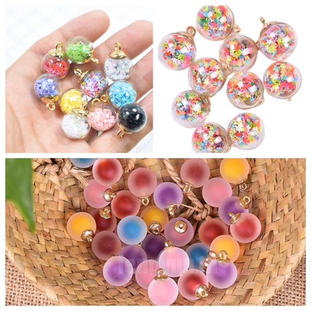 จี้โหลแก้ว จี้คริสตัลใส จี้ห้อยคอแฟชั่น ราคาต่อหนึ่งชิ้น พร้อมส่ง missdiy