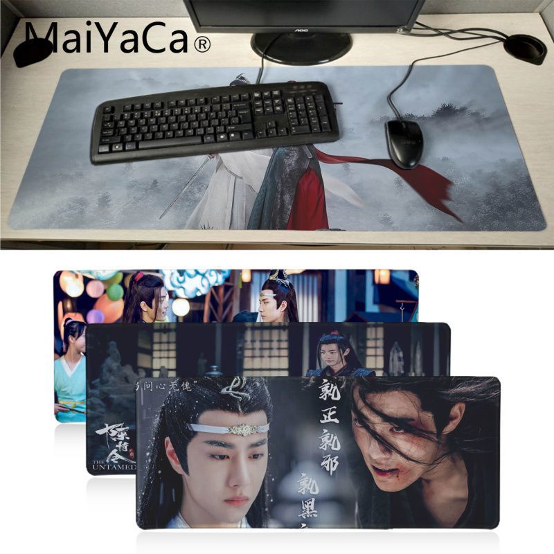 Maiyaca The Untamed Xiao Zhan Wang yibo เกม mousepad XXL แผ่นรองเมาส์แล็ปท็อปแผ่นรองโต๊ะ pc gamer completo สําหรับ lol/world of warcraft