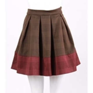 Jousse กระโปรง สีเขียวทรงเอ สวยงาม PUFFY SKIRT (JL2QNV)