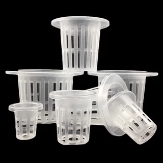หม้อตาข่ายไฮโดรโปนิกส์ตะกร้าถ้วยสุทธิสวน Aeroponic ผักเนอสเซอรี่หม้อปลูกเติบโต Clone Seed งอก 1 ชิ้น