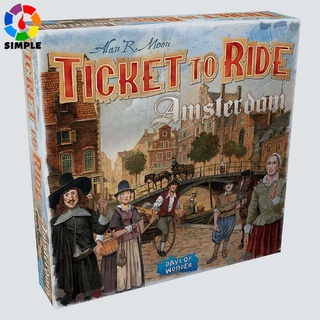 Ticket to Ride Amsterdam Board Game Family Board Game