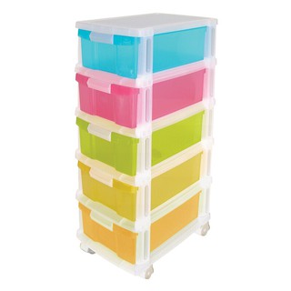 ตู้ลิ้นชักล้อเลื่อน 5 ชั้น JCJ 2525 Cabinet with 5 drawers, JCJ 2525