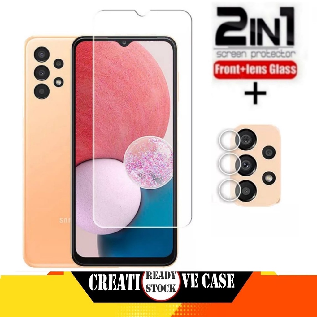 2 INC PACKAGE 1 กระจกนิรภัย SAMSUNG A13 4G 2022 กระจกใส