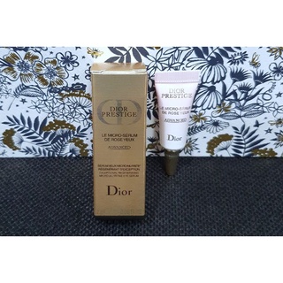 เซรั่มบำรุงรอบดวงตา แท้💯%Dior Prestige Le Micro-Sérum De Rose Yeux 2ml. มีฉลากไทย