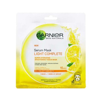 GARNIER การ์นิเย่ สกิน เนเชอรัลส์ เซรั่ม มาส์ก ไลท์ คอมพลีท 32 กรัม