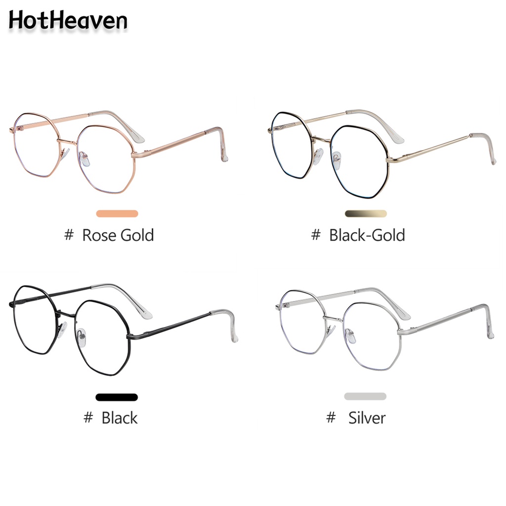 4 สี แฟชั่น Unisex กลางแจ้ง ตกแต่ง แปดเหลี่ยม กรอบแว่นตา ผู้หญิง ผู้ชาย ป้องกันดวงตา เต็มขอบ แว่นตา