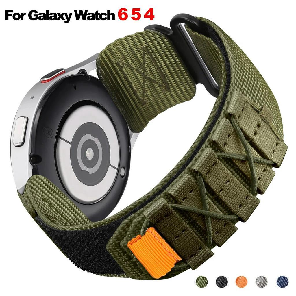 สายนาฬิกาข้อมือไนล่อน 20 มม. 22 มม. สําหรับ Samsung Galaxy Watch 6 5 4 44 มม. 40 มม. 5 Pro 45 มม. Huawei GT4 CMF Watch Pro