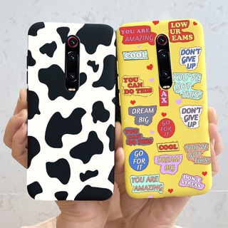 Xiaomi Mi 9T / Mi 9T Pro / Redmi K20 Pro เคส เคลือบด้าน การ์ตูน เคสพิมพ์ ซิลิโคนนิ่ม ปิดด้านหลัง เคสโทรศัพท์