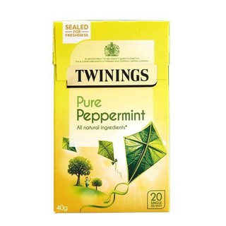 ﻿Twinings Pure Peppermint Tea ทไวนิงส์ เพียว เปปเปอร์มินท์ ชาอังกฤษ (UK Imported) 2กรัม x 20ซอง