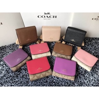 SMALL WALLET IN SIGNATURE COACH #F53837