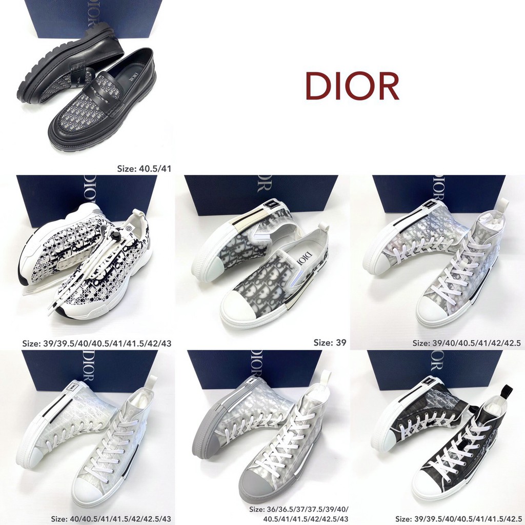 DIOR Sneakers ของแท้ 100 [ส่งฟรี] Shopee Thailand