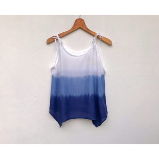 เสื้อสายเดี่ยวมัดย้อม สายมัดตามความต้องการ ย้อมสีไสท์