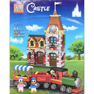 ชุดตัวต่อ BRICK no 69653 ชุด DISNEY TRAIN AND STATION จำนวน 662 ชิ้น cwn