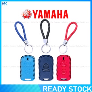 【Ready Stock】100% Genuine Leather Key Cover For Yamaha NVX XMAX AEROX-2 Buttons-keychain