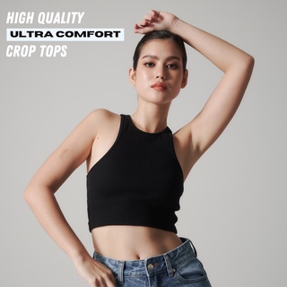 Ultra-Comfort Basic Crop-Top - Black (READY-TO-SHIP)