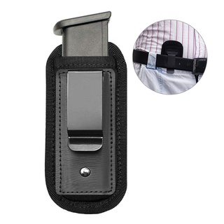 Tactical Nylon Magazine Pouch Holster Pistol 9mm Concealed Carry Mag Case with Clip Glock 19 21 Beretta 92 Handgun Mag P