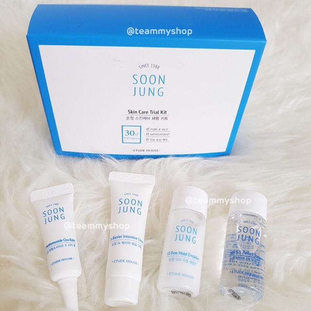 ของแท้💯%💢แม่ค้าหิ้วเองการเกาหลี Etude House Soon Jung Skin Care Trial Kit