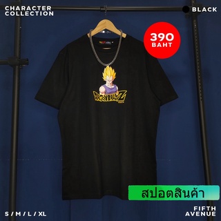 🟠เสื้อยืดดราก้อนบอล DragonBallZ🐉Charactor-VEGETA-BK / เบจิต้า-สีดำ