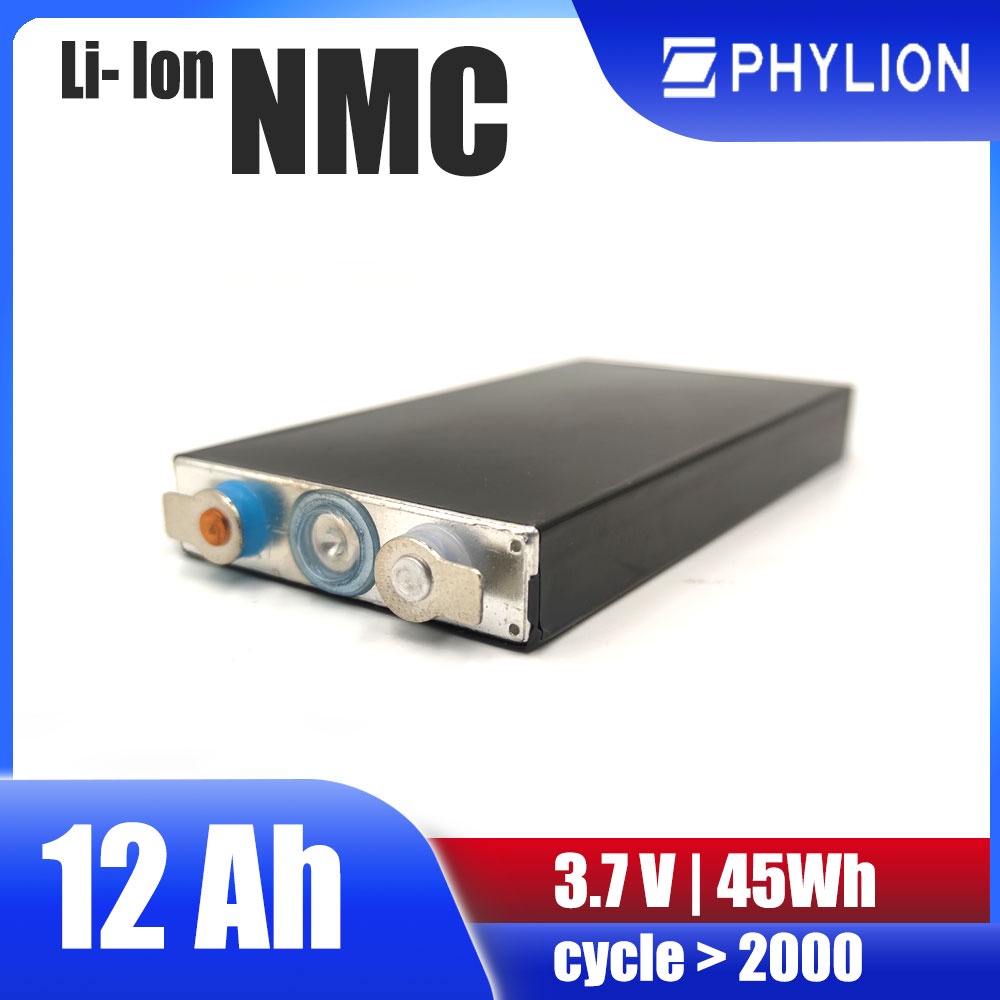 แบตเตอรี่ NMC 12 AH 13ah 15ah 14ah PHYLION ลิเธียม 3.7V Lithium Ion NMC GRADE A UPS Battery ระบบโซล่าเซลล์ รถไฟฟ้า