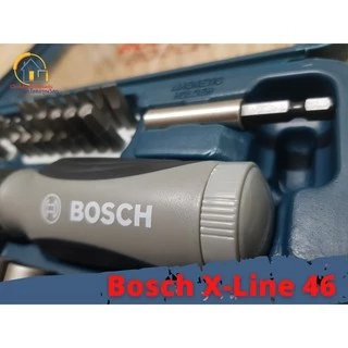 BOSCH X-LINE 46 ชุดไขควงมือ พร้อมดอก หัวประกอบ 46 ชิ้น xline46 X line 46 ไขควง บล๊อก