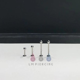 Flat back earring จิวสแตนเลส (ราคาต่อ 1 ชิ้น )เกลียว หมุน