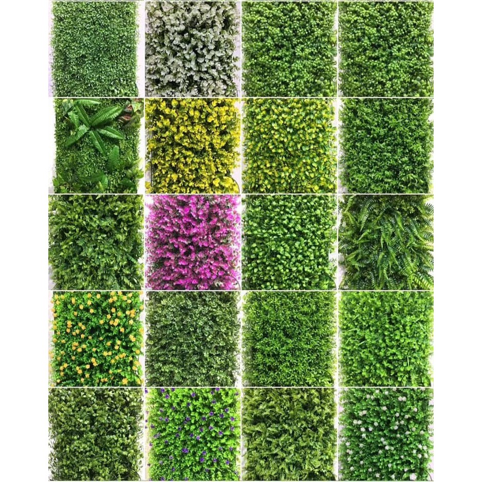 หญ้าตีนเป็ด หญ้าเทียม หญ้าแผ่นขนาด 40×60cm มีให้เลือก 3 รุ่น บาง กลาง หนาแน่น จัดสวนแนวตั้ง ติดผนัง - รูปที่ 7