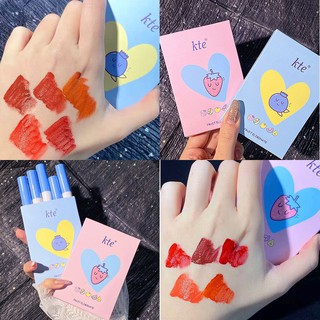 (ของขวัญปีใหม่)ลิปสติก (กล่องนึงได้ 4 แท่ง)สีสวย ติดทน ลิปสติกแท้แบรน5 สี