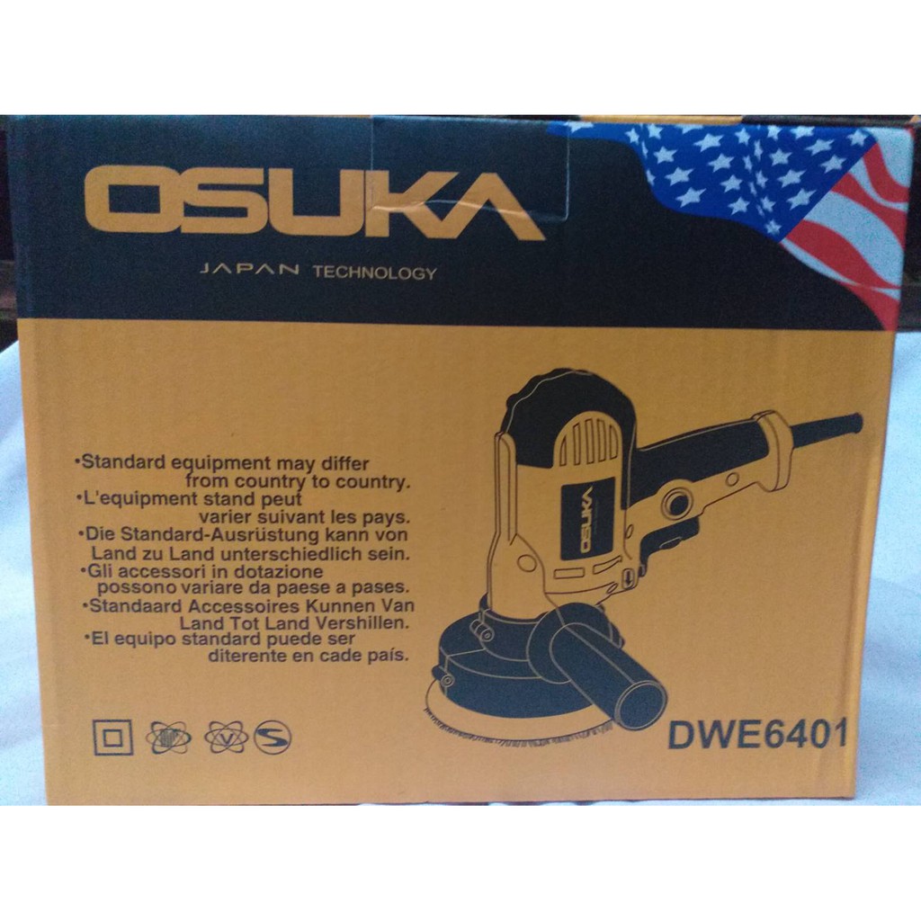 OSUKA เครื่องขัดสีรถยนต์ ขนาด 5 นิ้ว ขัดสี/ขัดเงารถยนต์/ขัดกระดาษทราย ***ฟรี! แป้นขัด ผ้าขนแกะ***