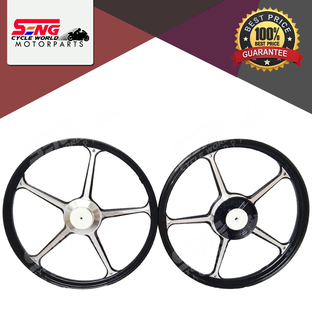 Y15 ZR SPORT RIM SET (140/160 X17) FG505 ENKEI - สีดํา