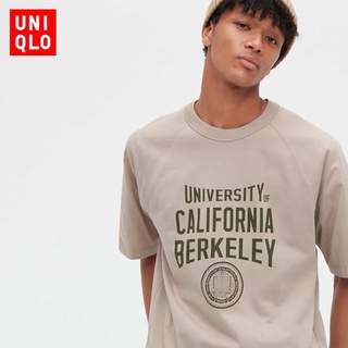 Uniqlo UT เสื้อยืดแขนสั้น พิมพ์ลาย UC Berkeley สําหรับผู้ชาย และผู้หญิงS-5XL