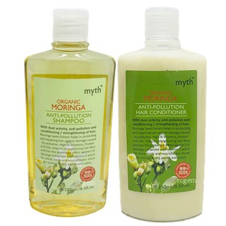 myth, แชมพูมะรุม และ ครีมนวดผมมะรุม Organic , 250มล. , Organic Moringa shampoo &amp; Conditioner