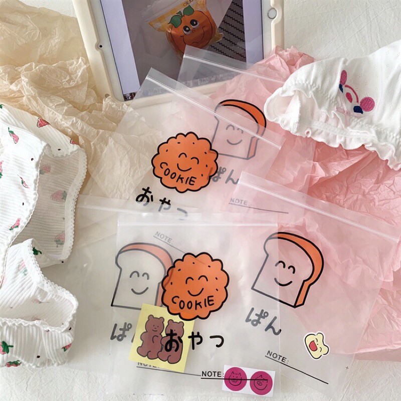 พร้อมส่ง ซองพลาสติก ซองซิปล็อค ซองพลาสติกลายน่ารัก ถุงขนม ถุงคุกกี้