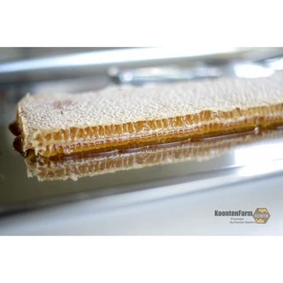 รวงผึ้งแท้ 85 กรัม มี [อย.] และ [GAP] รวงน้ำผึ้งสดธรรมชาติ 100% (HoneyComb) กุนทนฟาร์ม