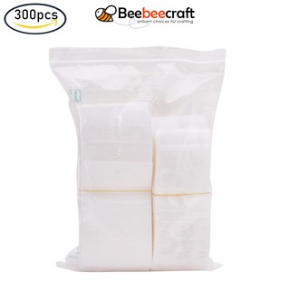 300pcs 100~150 x 60~105mm Rectangle Plastic Bags Storages Clear