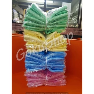 ถุงพลาสติกหูหิ้วสี อย่างดี แบบบาง ไม่มีกลิ่น ขนาด 9*18 นิ้ว (แพค100 ใบ) 300 กรัม/แพค ✔️x 10 แพค ตรานกเป็ดน้ำบิน