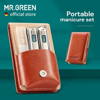 Mr.green ชุดกรรไกรตัดเล็บมือเล็บเท้า เท้า แบบพกพา ชุดกรรไกรตัด สเตนเลส เครื่องมือ เดินทาง กรูมมิ่ง เคส กล่องของขวัญ ชุดกรรไกรตัดเล็บ