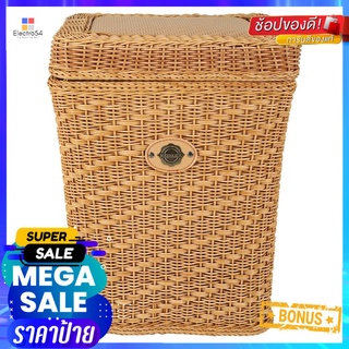 ตะกร้าผ้าเหลี่ยมมีฝาMONARCH36 ซม. ธรรมชาติBASKET MONARCH NATURE 36CM