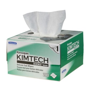 กระดาษเช็ดเลนส์ ไม่เป็นขลุย KIMTECH SCIENCE ขนาด 11x21 ซม., บรรจุ 280 แผ่น, ยี่ห้อ Kimwipes