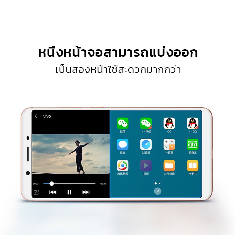 (ส่งฟรี)Vivo Y71 RAM 3 Rom 32GBเครื่องใหม่แท้100เมนูไทย ประกันร้าน12